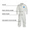 Dupont TY125S Large Tyvek Coveralls  Elastic Wrist/Ankle Cs/25