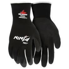 MCR N9699 XL Ninja HPT Black Gloves PVC Foam Coating Pair