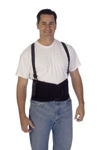Liberty 1908 Small Black Back Support With Suspenders 32-36"