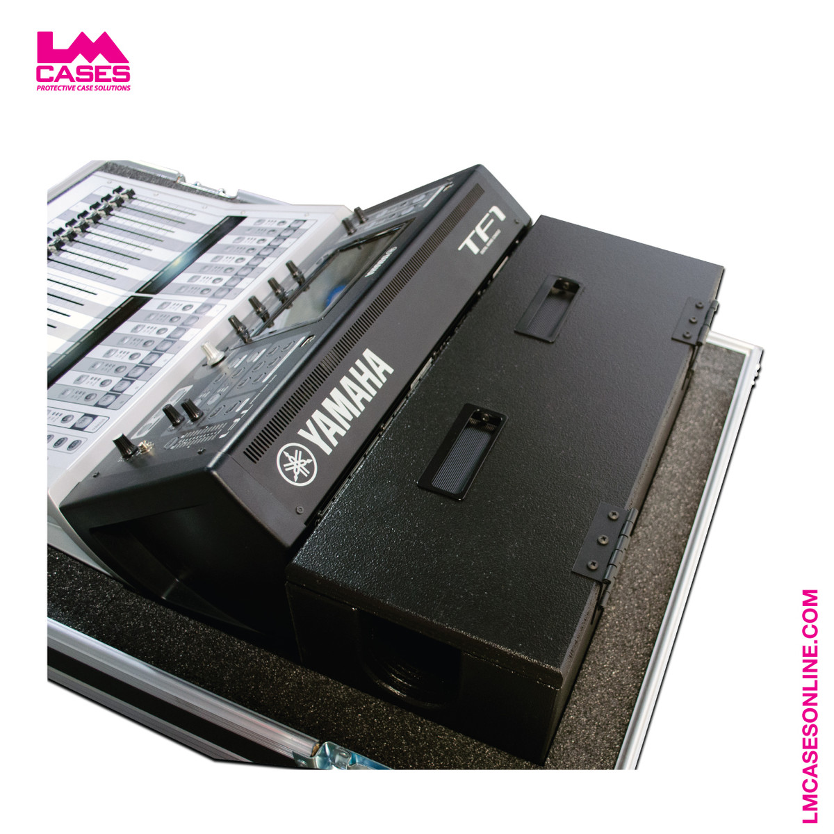 YAMAHA TF1 デジタルミキサー　ケース・カバー・NY64-D付き custom-lm-cases-yamaha-tf1-mixing-console-case