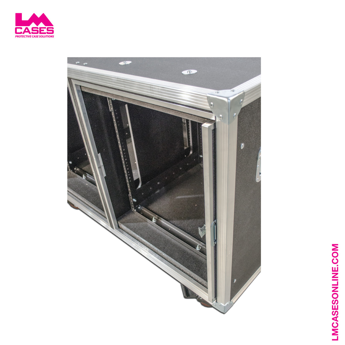 12 Ru Double Wide Shock Mount Rack W Pocket Doors Lm Cases Online Store