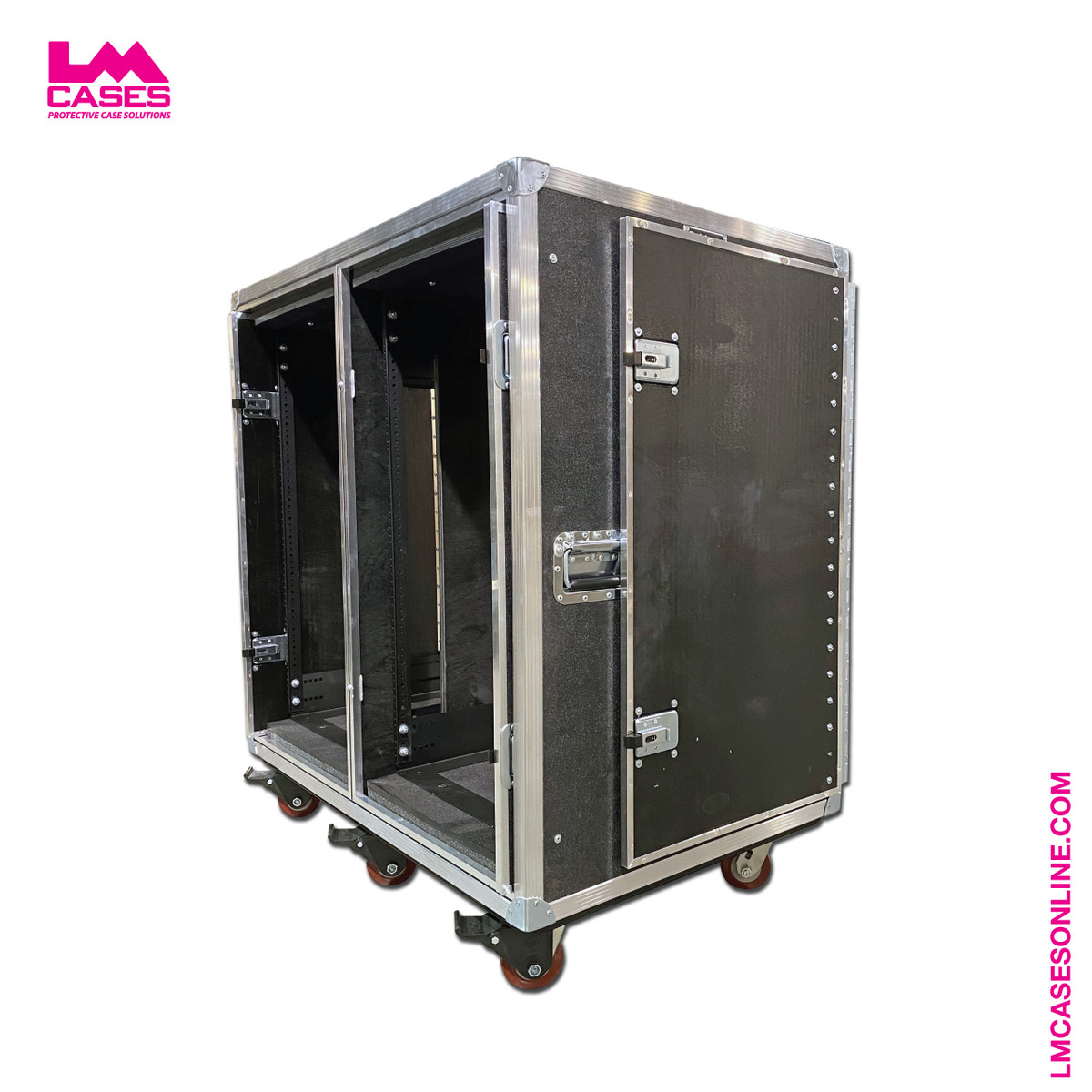 16 Space Double Wide Pocket Door Rack - LM Cases Online Store