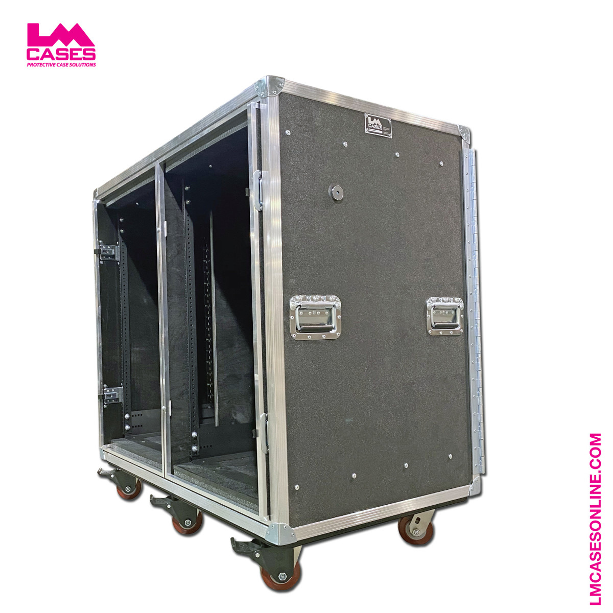 16 Space Double Wide Pocket Door Rack - LM Cases Online Store