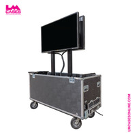 Dual 55" Outdoor Monitor Electric Lift System 