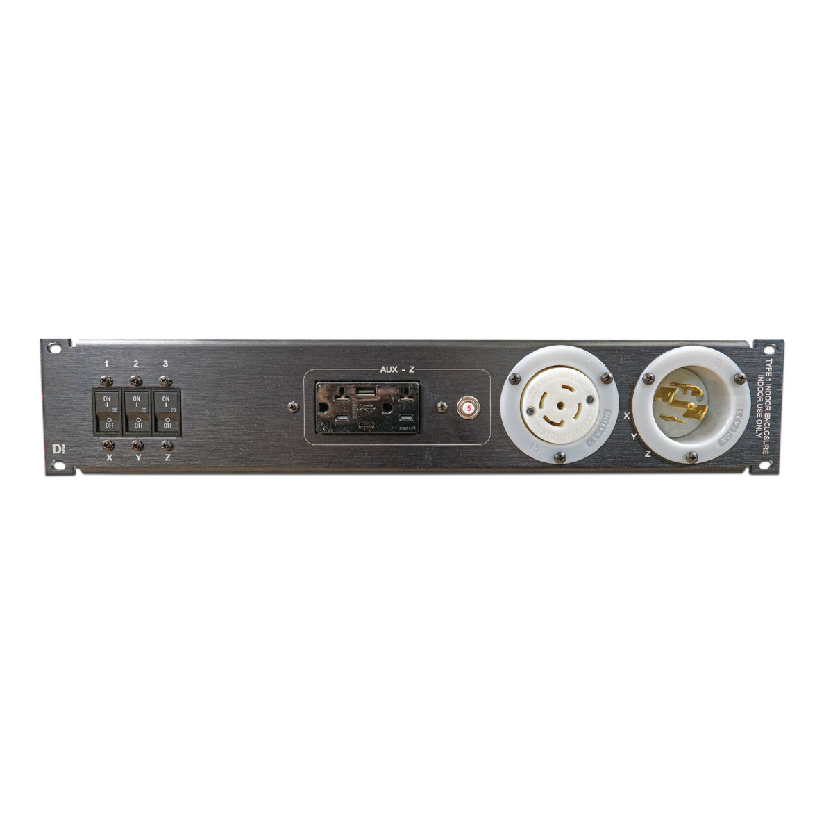 D 3/2 L21-30 3 Phase Rack Mount Power Distro - LM Cases Online Store