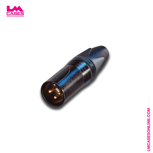 Neutrik NC3MXX-B Male XLR Connector - LM Cases Online Store