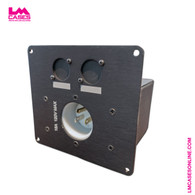 Power Inlet Box: 5278 - Duplex w/Blank D-Series Punches