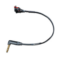 Locking Panel Mount 1/4" To Right Angle TRS 1/4" Cable (Built Per Length)