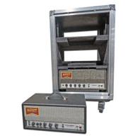 custom case for 2 benson 30 watt guitar amp heads with 4U rack section
