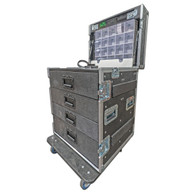 Compact Athletic Trainers Trunk w/Clock & Speaker