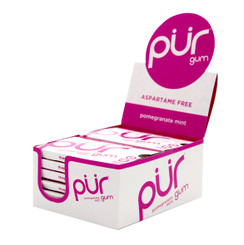 PUR Pomegranate Aspartame Free Chewing Gum Carton
