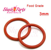 Red O-Ring 3mm Thickness QTY: 1