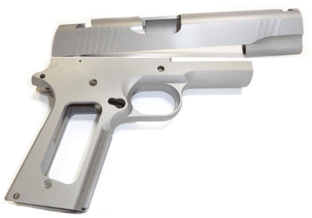1911 80% Builder's Kit 5" .45 ACP Forged 4140 Steel Frame with Checkered Grip and 416 Novak Cut Slide
