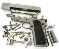1911 80% Build Kit 5" .45 ACP Ramped Barrel Series 80 Forged 416 R Railed Frame with Smooth Grip and Novak Cut Slide