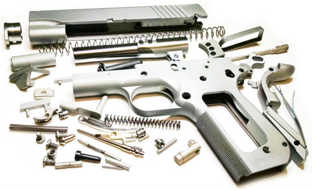 1911 80% Build Kit 4.25" .45 ACP Bobtail Commander Forged 4140 Steel Frame with Novak Sight Cuts