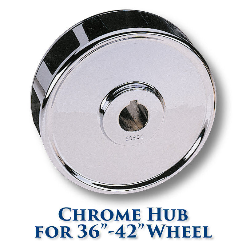 Edson Marine Chrome Hub for 36inch42inch Dia. Wheels (667CH6)