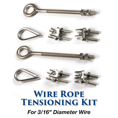 Edson Marine Steering Hardware 3/16inch Wire Rope Tensioning Kit