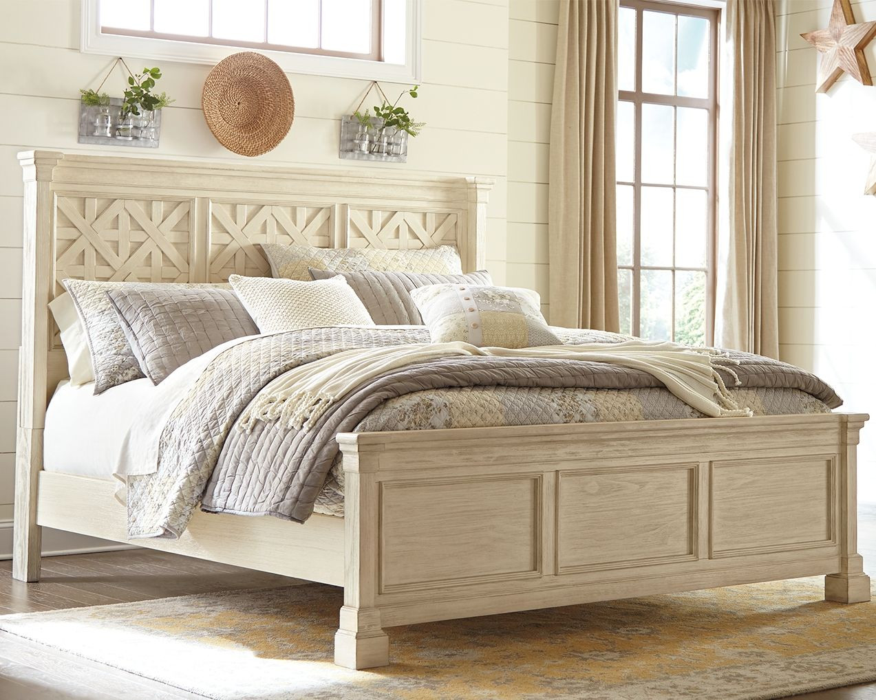 Bolanburg White Queen Panel Bed sold at Hilton Furniture ...