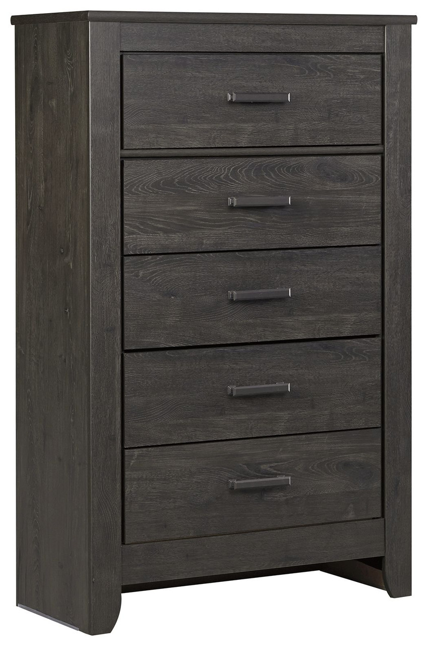 Brinxton Black Five Drawer Chest Sold At Hilton Furniture Serving