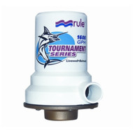 Rule 209B Livewell Aerator Water Pump 1600GPH 12V Bronze Base 1"In x 1-1/8"Out