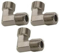 3PACK SeaStar HF-5529 Elbow Fitting 1/4NPTx3/8Nylon Hose Boat Hydraulic Steering