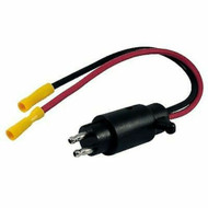 Trolling Motor Side, Male Plug 12V 2Wire 10Ga Marpac 7-1298 Rep Sierra WH10480-1