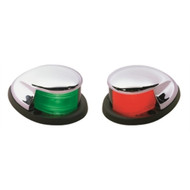 Perko 0228DP0 CHR Side Navigation Light Red-Green Horizontal Mount Chrome plated