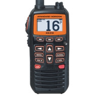 Standard Horizon HX210 Black Compact Floating Handheld VHF-WX-FMMarine Radio 6W
