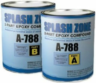 Pettit Splash Zone 2-Part A+B Epoxy Compound 2 Gallon  A-788-2GL Boat Marine