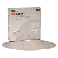 3M 01318 Stikit Finishing Film Discs  6” Diameter P1200 Grade 100 Discs x Box