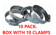 10 PACK Trident 710-1381 Stainless Steel Hose Clamp 1-1/2" to 2" Boat 38-50mm