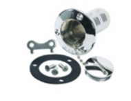 Universal Chrome Deck Fill Gas -Fuel Tank 1 1/2" Hose 3-5740 Boat Marine