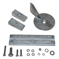 Mercury F30-F40-F60 Anode Kit Zinc Lower Unit 17264T2 1 Bar-1 trim tab-2 pocket