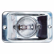 Marpac LT011031 Transom Light Rectangular Stainless Steel 5x3" Bezel Boat Marine