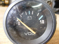 Faria Instrument Volt Gauge Black and blue Meter 2" Voltmeter 10-16V VP9230A