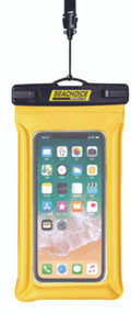 Seachoice 86853 Waterproof Floating Phone Holder Yellow 5" x 9" Boat