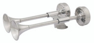 Seachoice 14623 Compact Dual Trumpet Electric Horn 12V Stainless Steel