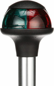 Attwood 1167231 Pulsar RED/GREEN Bow Navigation Light 10" Pole 3 Pin Stowaway