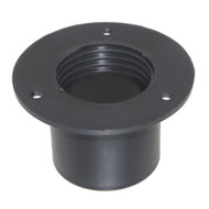 Universal Transom Flange Inside Diameter 2" Black     Outboard Rigging