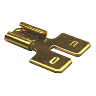 100 Electrical Tab Adapter Converts one .250 x .032 Male Tab To Two Male Tabs