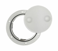 Rabud 6LAW TwistNLock Deck Plate Arctic White 6" Outside 7-3/4'' Cut-Out 6-1/2"