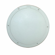 Rabud 8RAW Pry-Out Deck Plate Arctic White 6'' Outside 9-3/4'' Cut-Out 8-9/16''