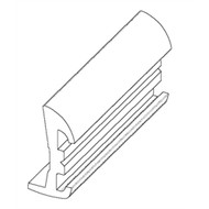 DO NOT SELL.  NO INOF ON CATALOG MD.............    Barbour AL-2235-R Plastics Rub Rail BLACK Rigid Base Length 50' Boat Marine