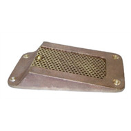 Buck-Algonquin 2352 Rectangular Scoop Strainers - Slide Out Screen Bronze 4''