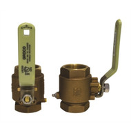 Groco IBV-0375 IBV Series Inline Ball Valve 3/8'' NPT Bronze Boat Marine