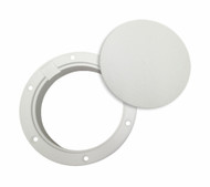 Rabud 6RAW Deck Plate Pry-Out 6" White Outside 7-3/4 cut out 6-1/2 Boat Marine