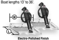 Lenco 15037-101 Standard Performance Trim Tab Kits 12 Volt L 12xW 12  Boat