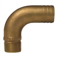 Groco FFC-0500 Full Flow Pipe Curve Elbow Thread 1/2" NPT x Barb Hose ID 3/4"