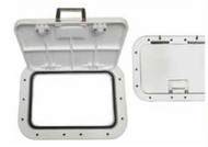 Rabud 1020HLAW Hatch Handle Lever Arctic White 12-7/8x22-7/8 Cut Out 11x21 Boat