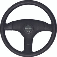 Uflex V60 Antigua Boat Steering Wheel 13.8" Black 3 Spoke Poly 3/4 tapered shaft